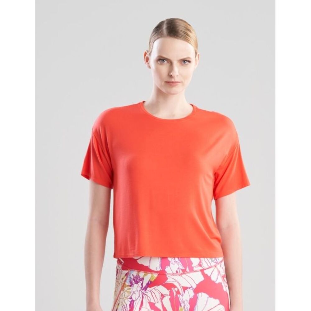 Josie‎ Natori Bright Pink T-Shirt Size l